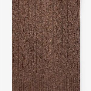 Wool Chunky Sweater Cable Knit Scarf